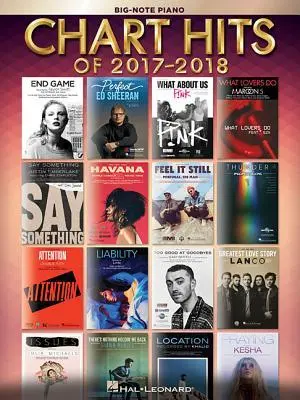 Cover: 9781540023728 | Chart Hits of 2017-2018 | Big-Note Piano | Various | Buch | Buch