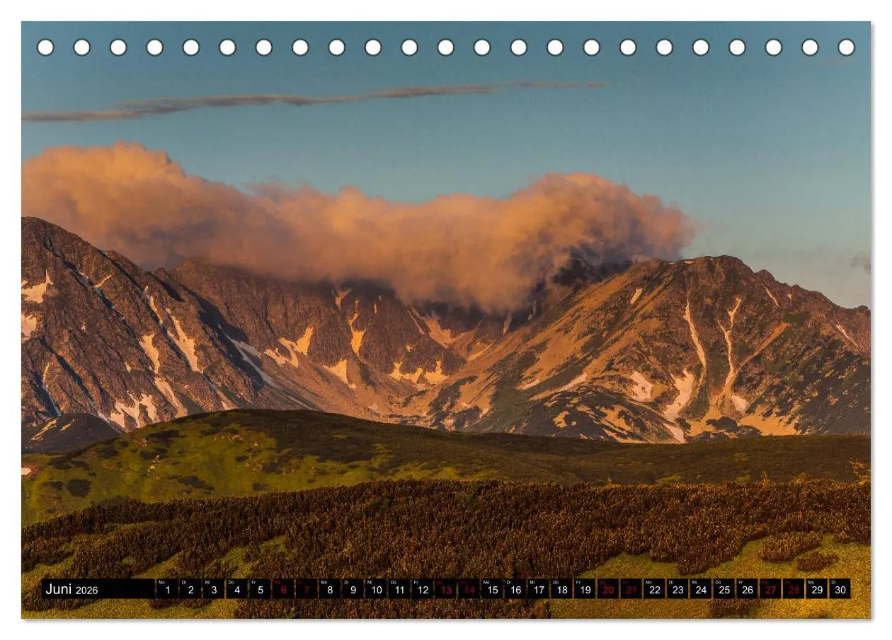 Bild: 9783457903728 | Berge. Polen (Tischkalender 2026 DIN A5 quer), CALVENDO Monatskalender