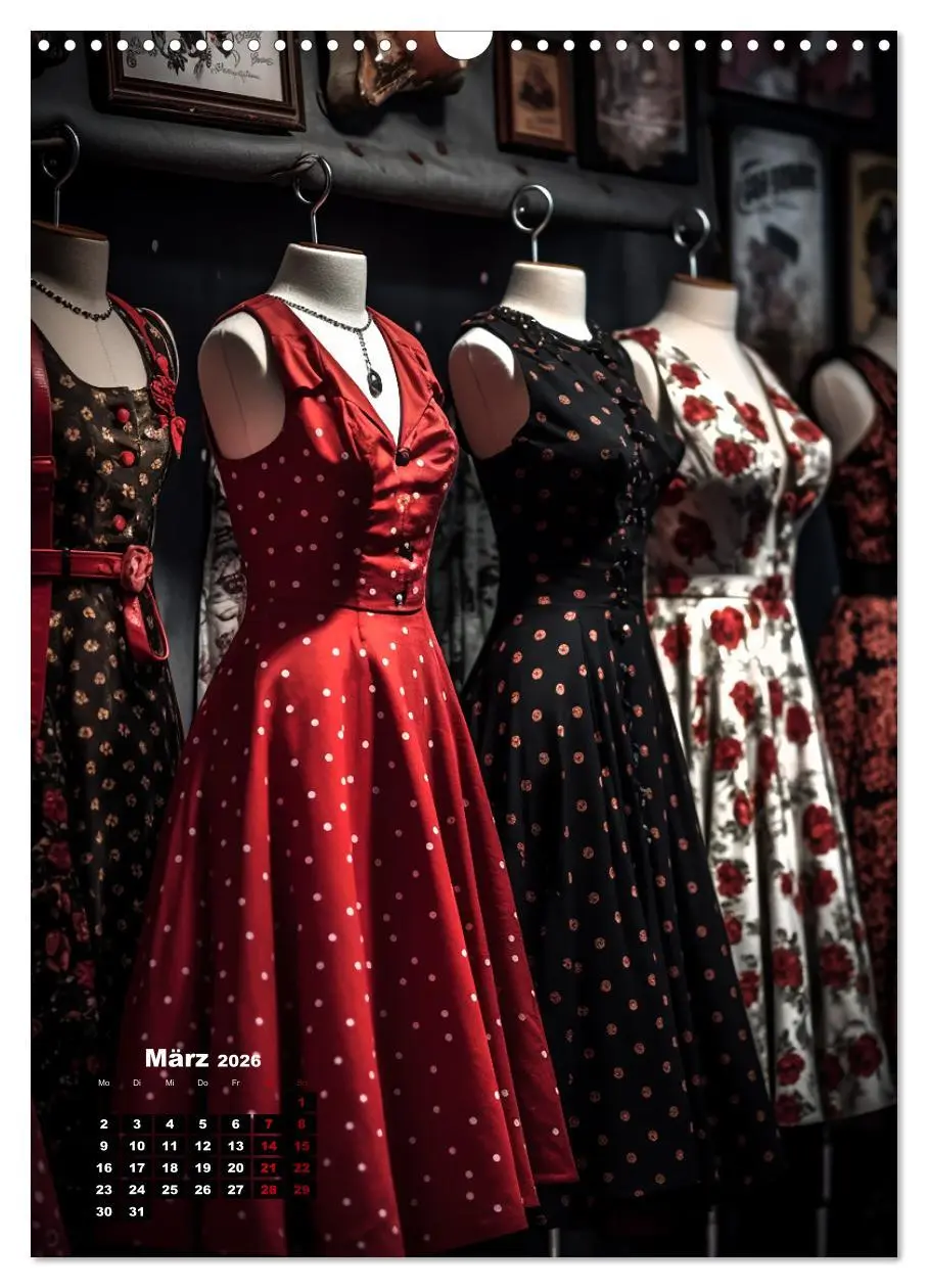 Bild: 9783516303728 | Rockabilly (Wandkalender 2026 DIN A3 hoch), CALVENDO Monatskalender