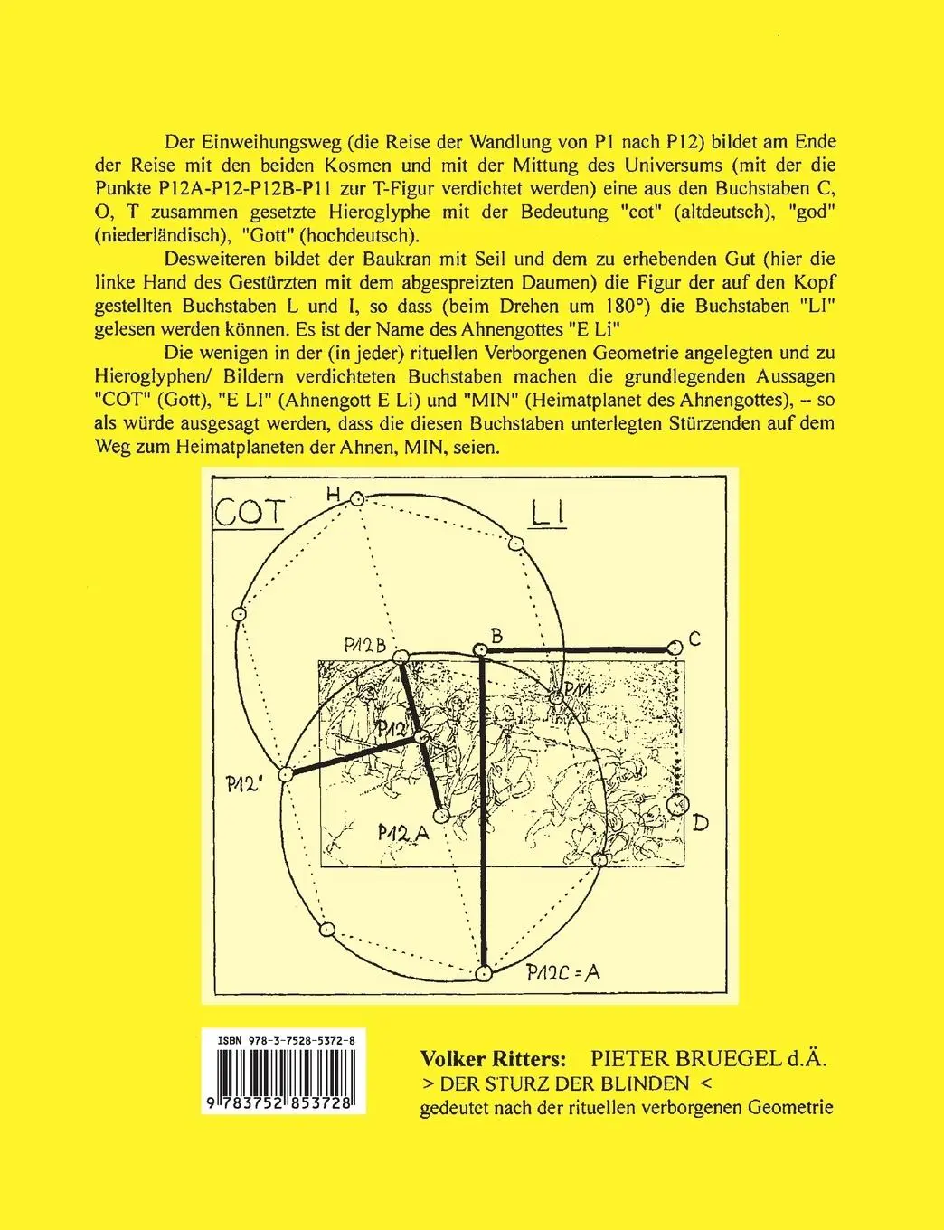 Rückseite: 9783752853728 | Pieter Bruegel d.Ä. "Der Sturz der Blinden" 1568 | Volker Ritters