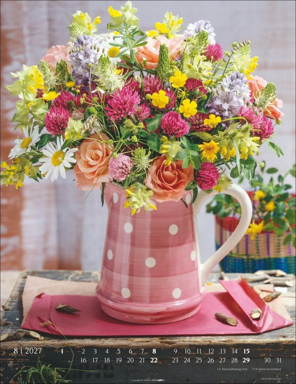 Bild: 9783839903728 | Die schönsten Blumensträuße Kalender 2027 | Ulrike Schneiders | 14 S.