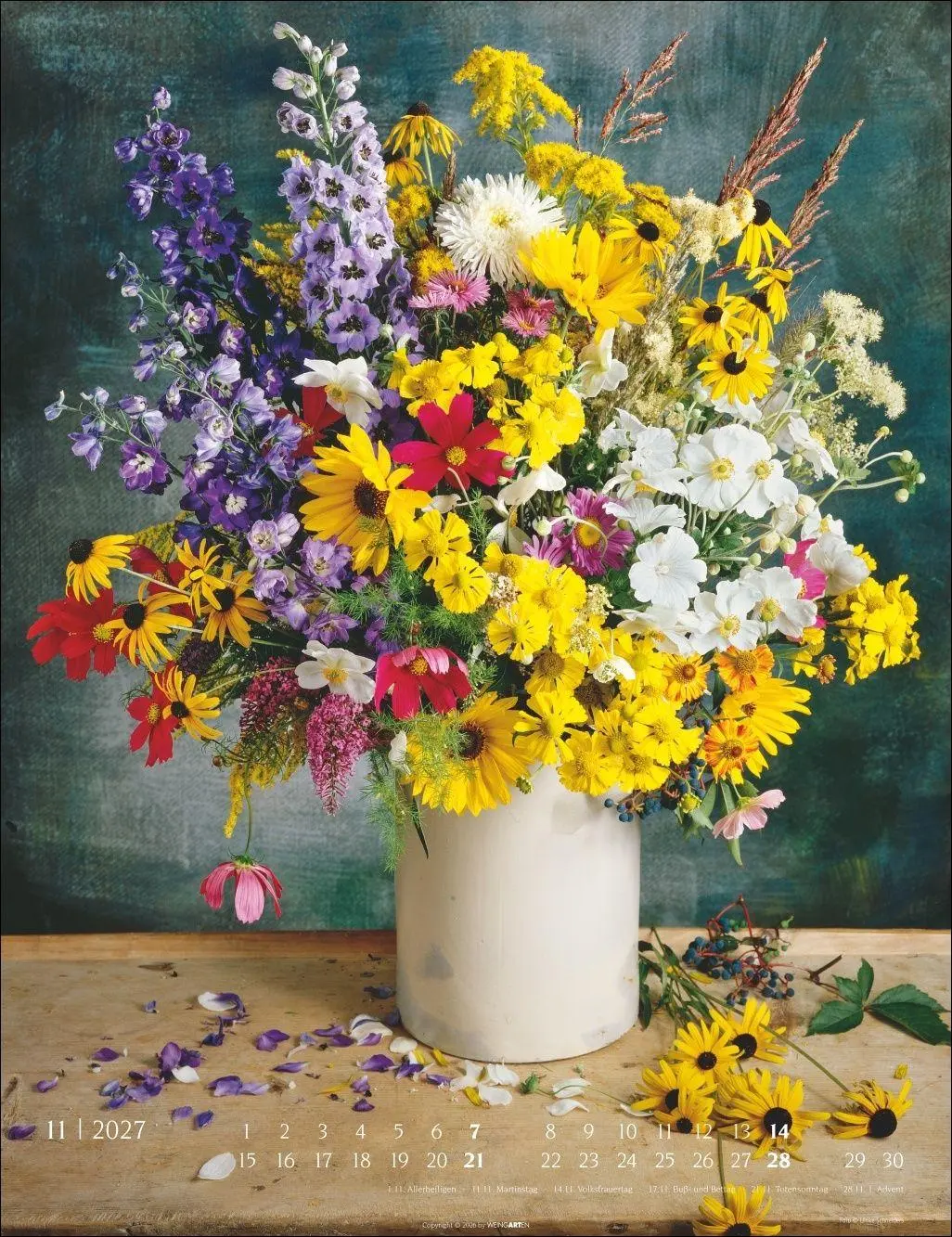 Bild: 9783839903728 | Die schönsten Blumensträuße Kalender 2027 | Ulrike Schneiders | 14 S.