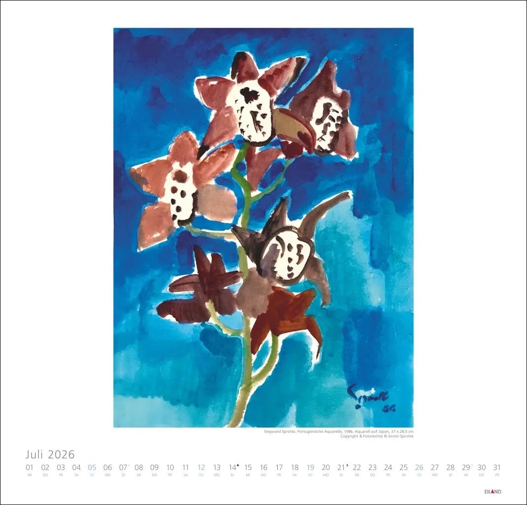 Bild: 9783964023728 | Siegward Sprotte Edition Kalender 2026 | Siegward Sprotte | Kalender