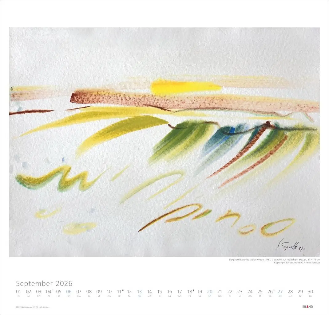 Bild: 9783964023728 | Siegward Sprotte Edition Kalender 2026 | Siegward Sprotte | Kalender
