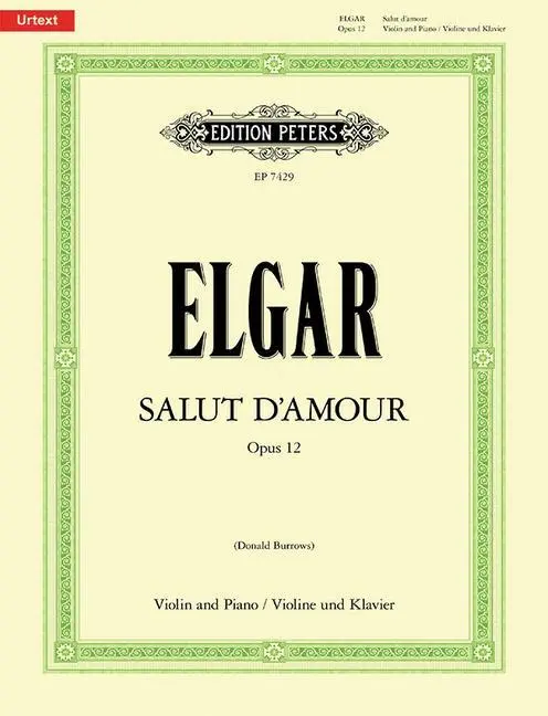 Cover: 9790577083728 | Salut D'amour - Violin | Edward Elgar | Taschenbuch | Buch | Englisch