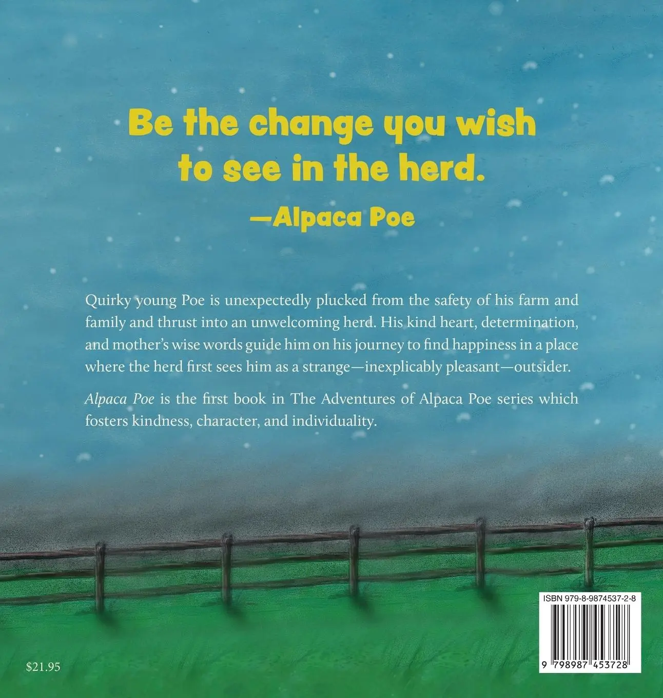 Rückseite: 9798987453728 | Alpaca Poe | Susan Cortz | Buch | Englisch | 2023 | Humming Oaks Press