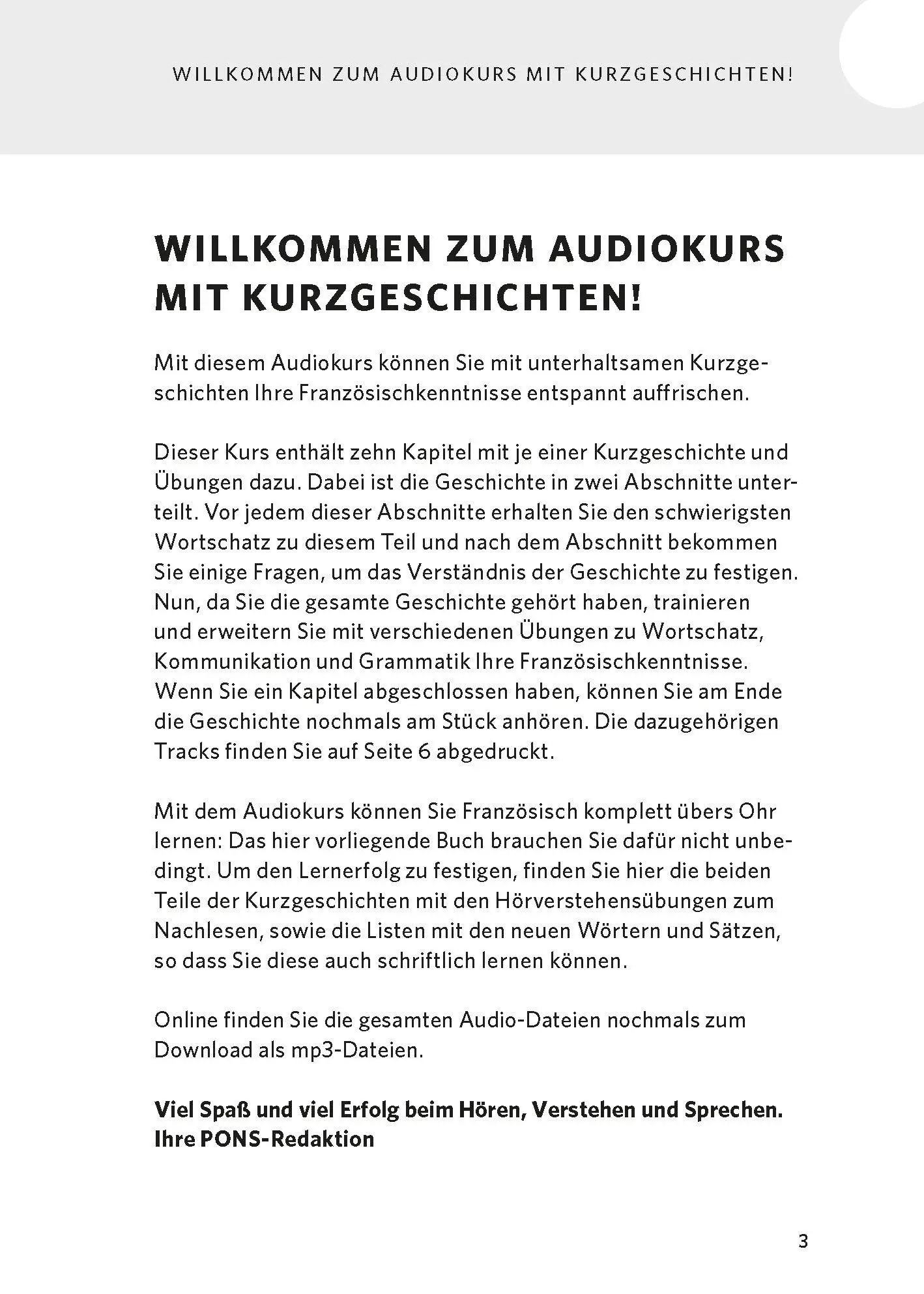 Bild: 9783125623828 | PONS Französisch lernen mit Kurzgeschichten | Audio-CD | 432 S. | 2022