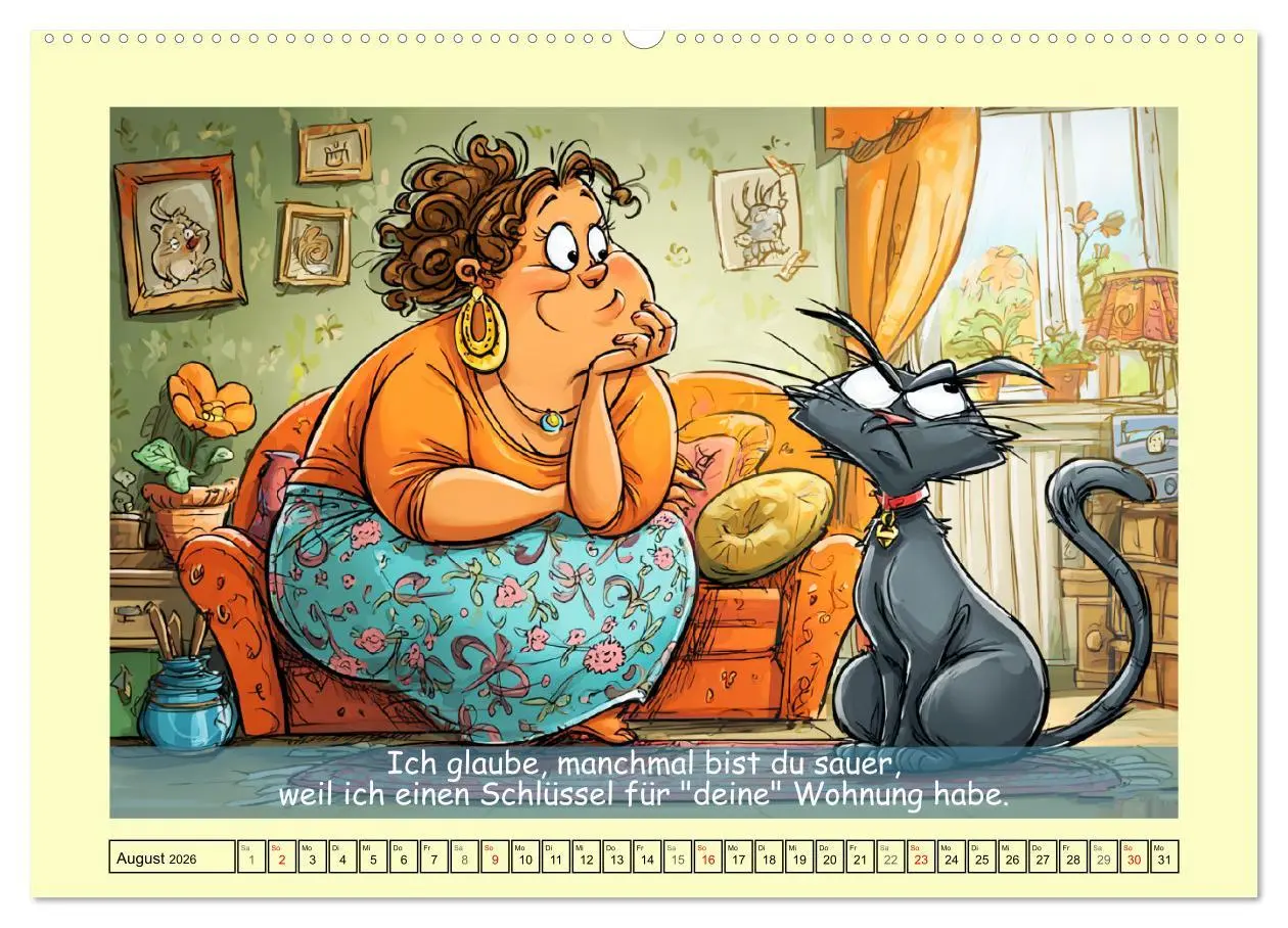 Bild: 9783516603828 | Katzen und Frauen. Lustige Cartoons vom täglichen Chaos...