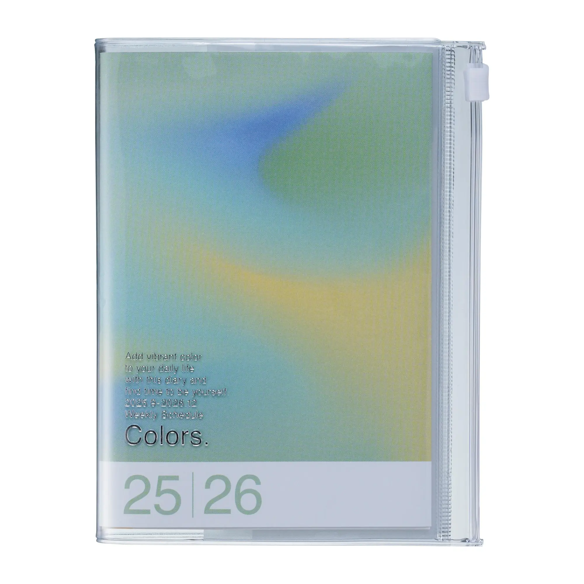 Cover: 4550045143928 | MARK'S 2025/26 Taschenkalender, A6 Gradient // Green | MARK'S Inc.