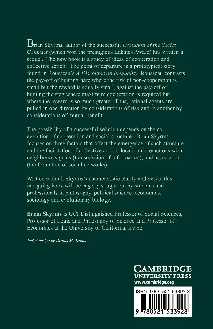 Rückseite: 9780521533928 | The Stag Hunt and the Evolution of Social Structure | Brian Skyrms