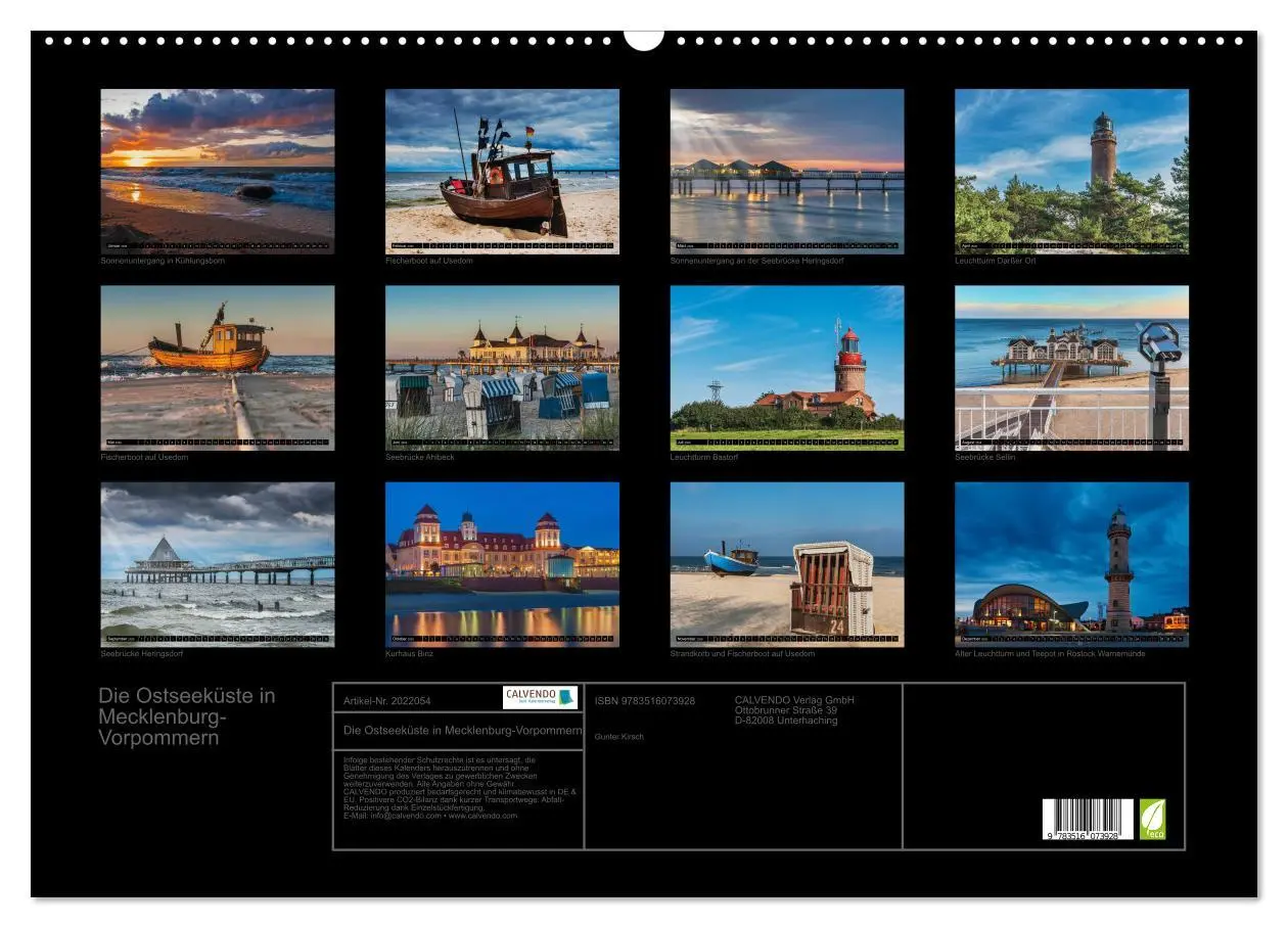 Bild: 9783516073928 | Die Ostseeküste in Mecklenburg-Vorpommern (Wandkalender 2026 DIN A2...