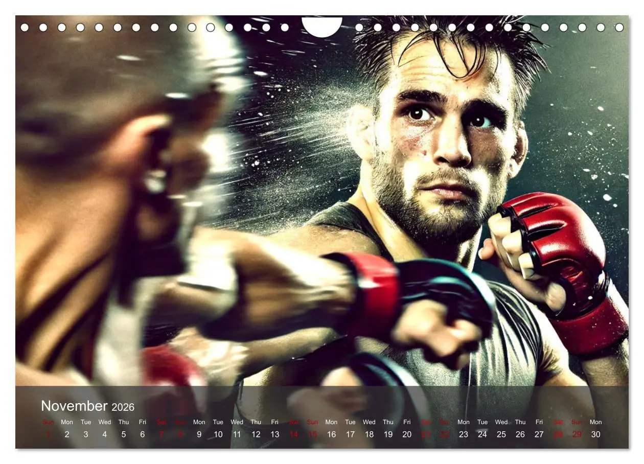 Bild: 9783516523928 | MMA UK - The ultimate fight (Wall Calendar 2026 DIN A4 landscape),...