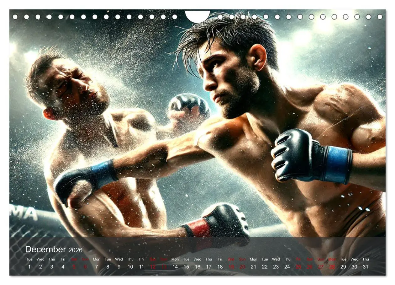 Bild: 9783516523928 | MMA UK - The ultimate fight (Wall Calendar 2026 DIN A4 landscape),...