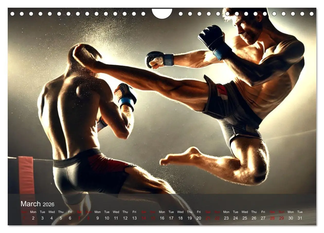 Bild: 9783516523928 | MMA UK - The ultimate fight (Wall Calendar 2026 DIN A4 landscape),...