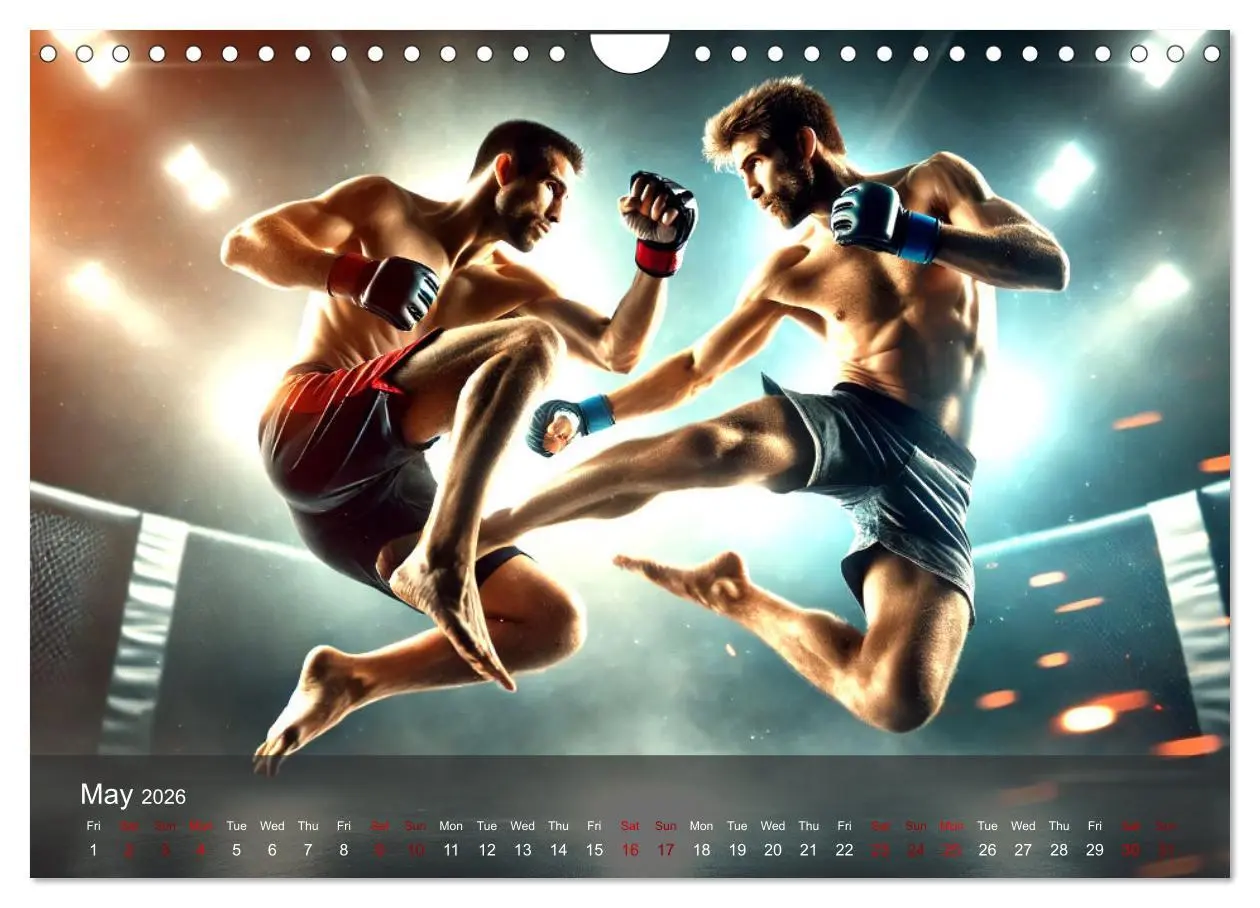 Bild: 9783516523928 | MMA UK - The ultimate fight (Wall Calendar 2026 DIN A4 landscape),...