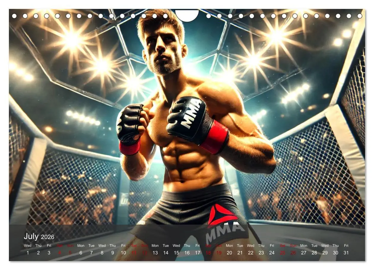Bild: 9783516523928 | MMA UK - The ultimate fight (Wall Calendar 2026 DIN A4 landscape),...