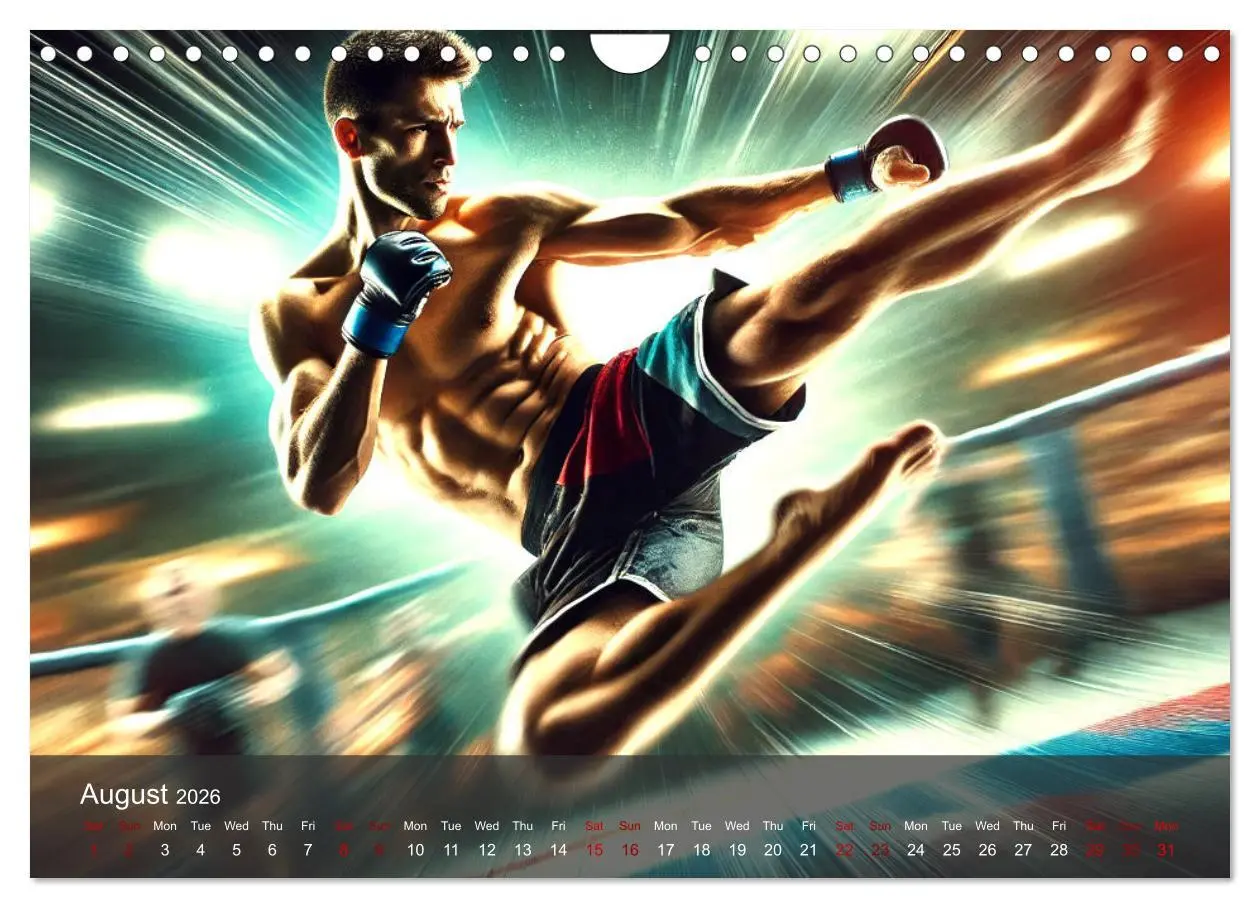Bild: 9783516523928 | MMA UK - The ultimate fight (Wall Calendar 2026 DIN A4 landscape),...