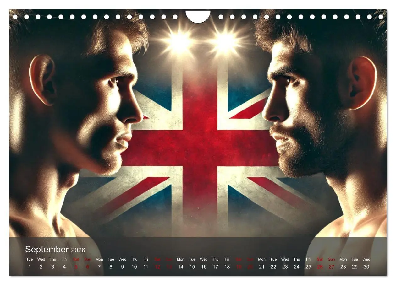 Bild: 9783516523928 | MMA UK - The ultimate fight (Wall Calendar 2026 DIN A4 landscape),...