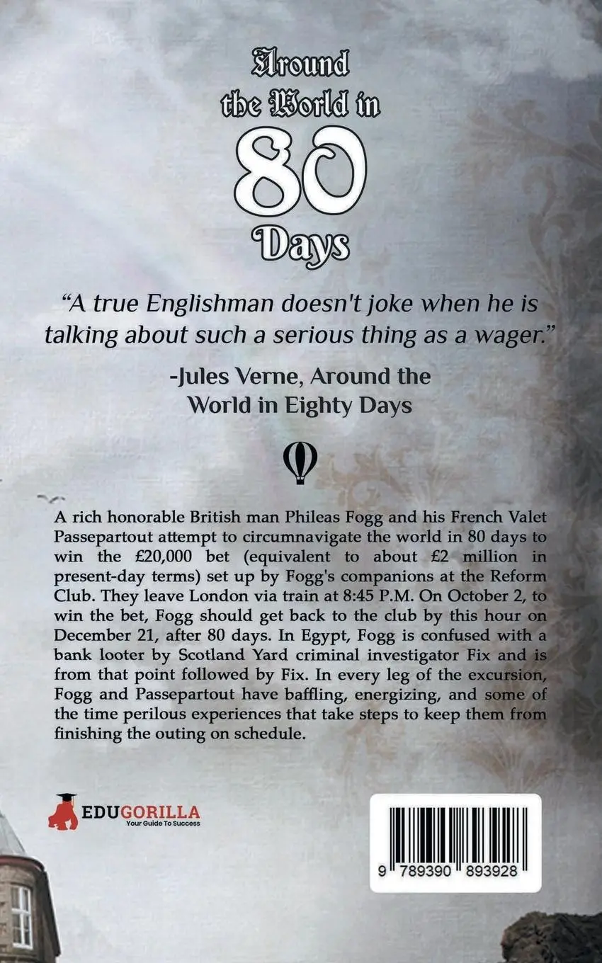 Rückseite: 9789390893928 | Around the World in 80 Days | Jules Verne | Taschenbuch | Englisch