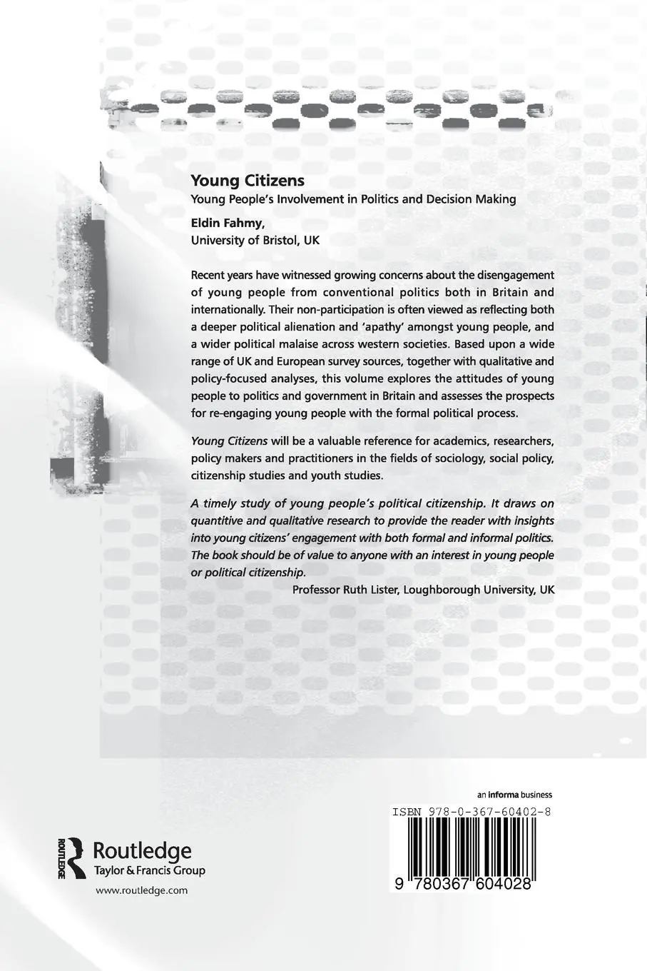 Rückseite: 9780367604028 | Young Citizens | Eldin Fahmy | Taschenbuch | Englisch | 2020