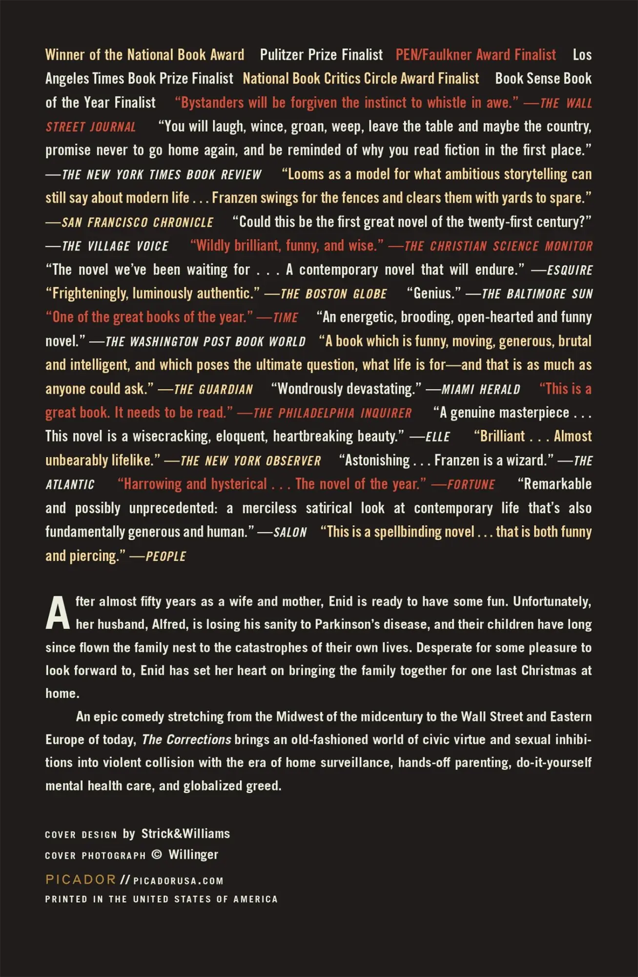 Rückseite: 9781250824028 | The Corrections | Jonathan Franzen | Taschenbuch | 576 S. | Englisch