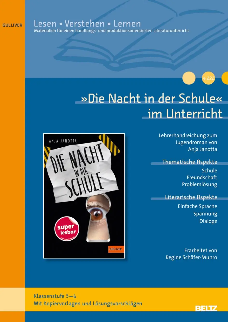 Cover: 9783407824028 | 'Die Nacht in der Schule' im Unterricht | Regine Schäfer-Munro | 32 S.