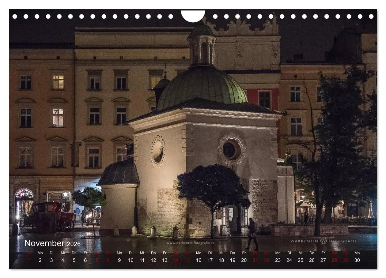 Bild: 9783457874028 | Krakau live (Wandkalender 2026 DIN A4 quer), CALVENDO Monatskalender