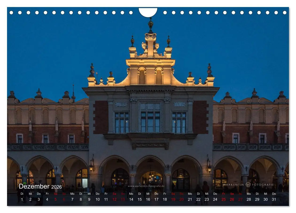 Bild: 9783457874028 | Krakau live (Wandkalender 2026 DIN A4 quer), CALVENDO Monatskalender