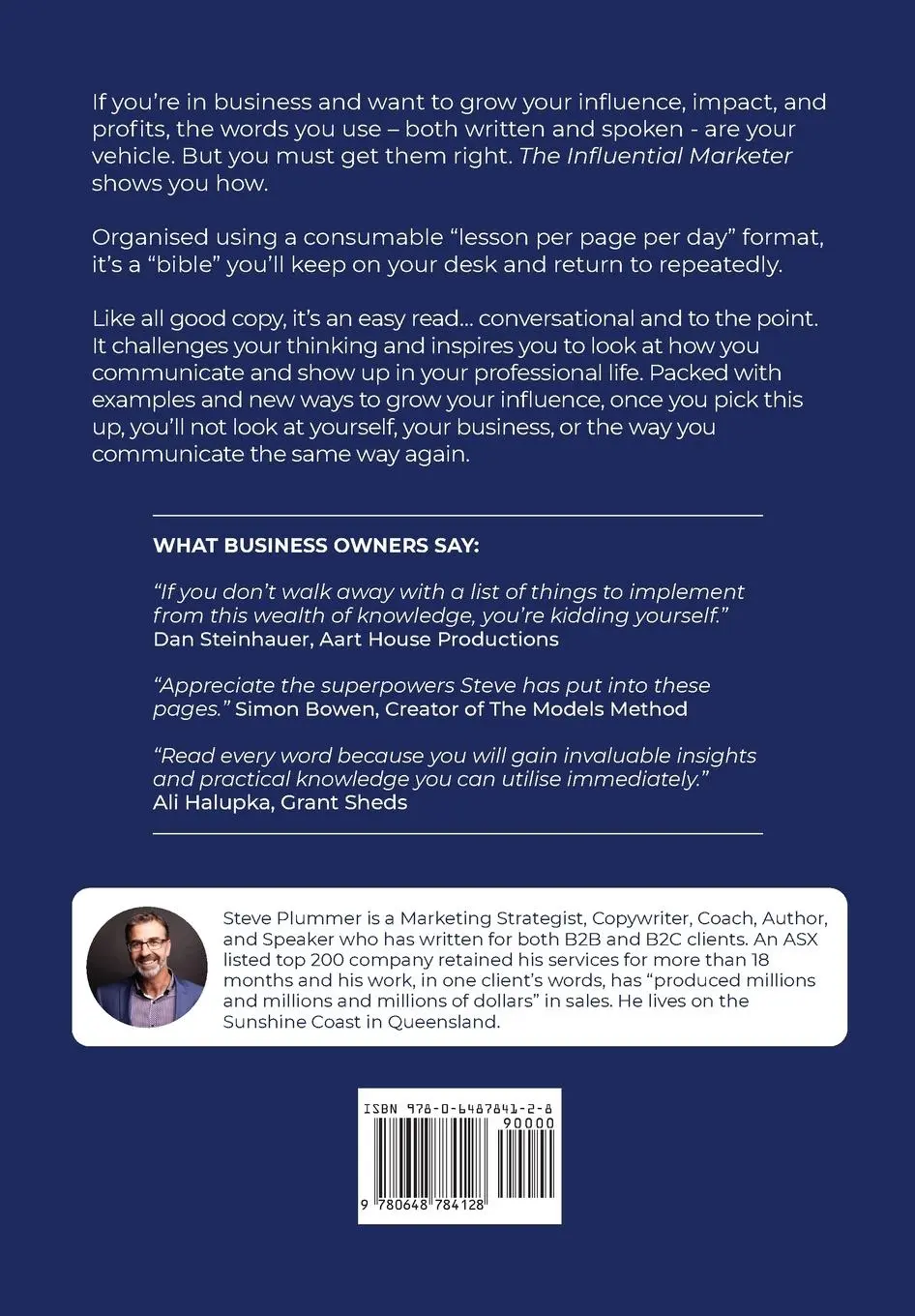Rückseite: 9780648784128 | The Influential Marketer | Steve Plummer | Taschenbuch | Englisch