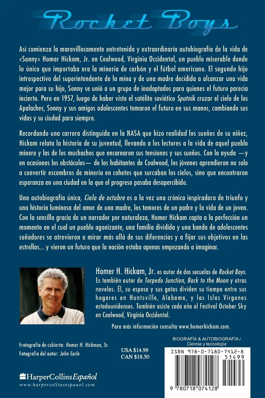 Rückseite: 9780718074128 | Cielo de Octubre (Rocket Boys) | Homer Hickam | Taschenbuch | Spanisch