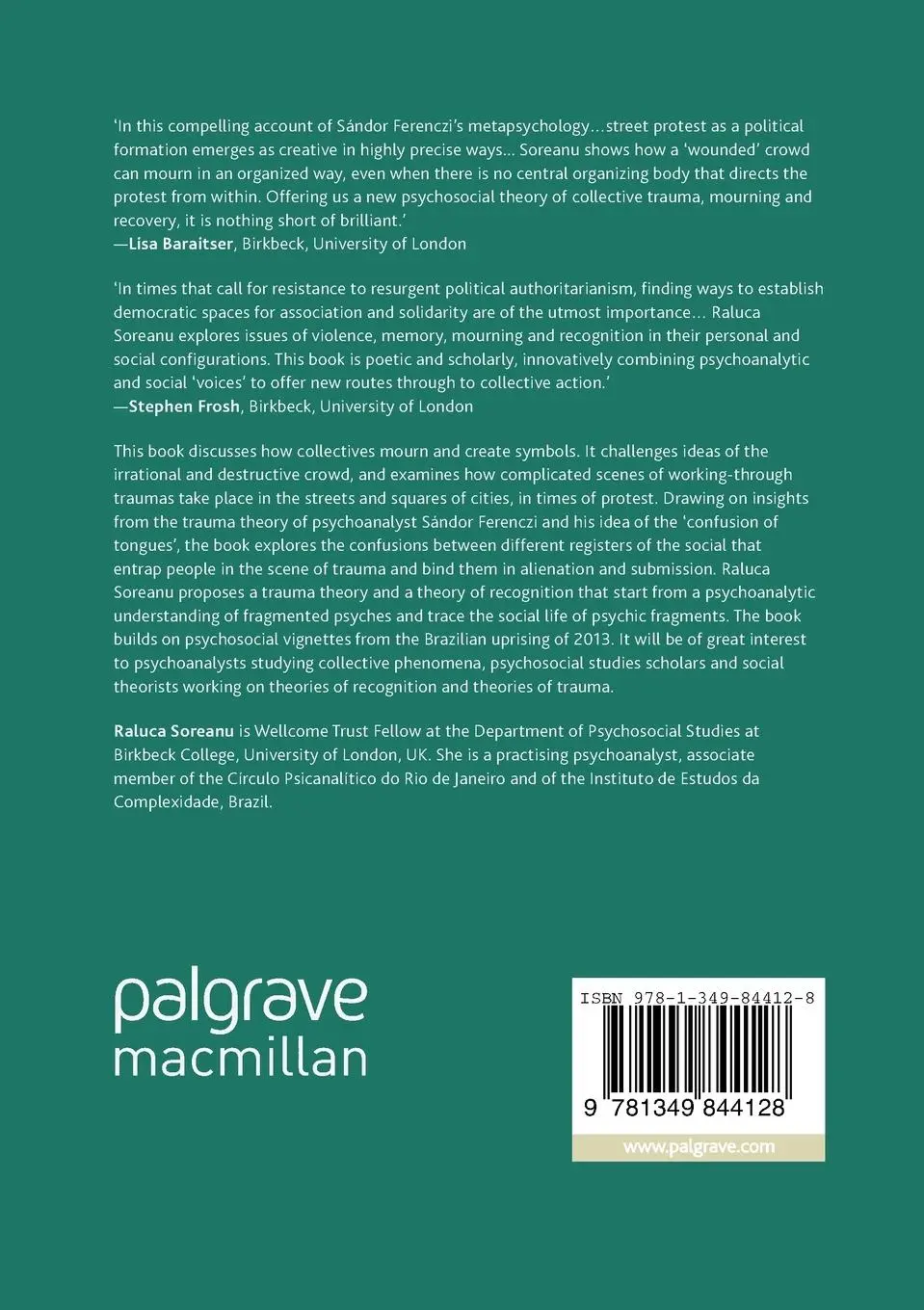 Rückseite: 9781349844128 | Working-through Collective Wounds | Raluca Soreanu | Taschenbuch | xii