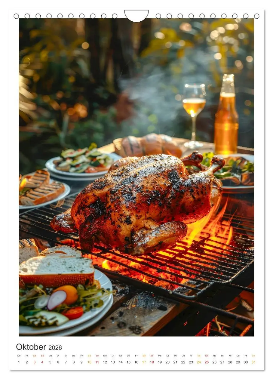 Bild: 9783516264128 | Food BBQ - Deftiges aus der Gourmet-Küche (Wandkalender 2026 DIN A4...