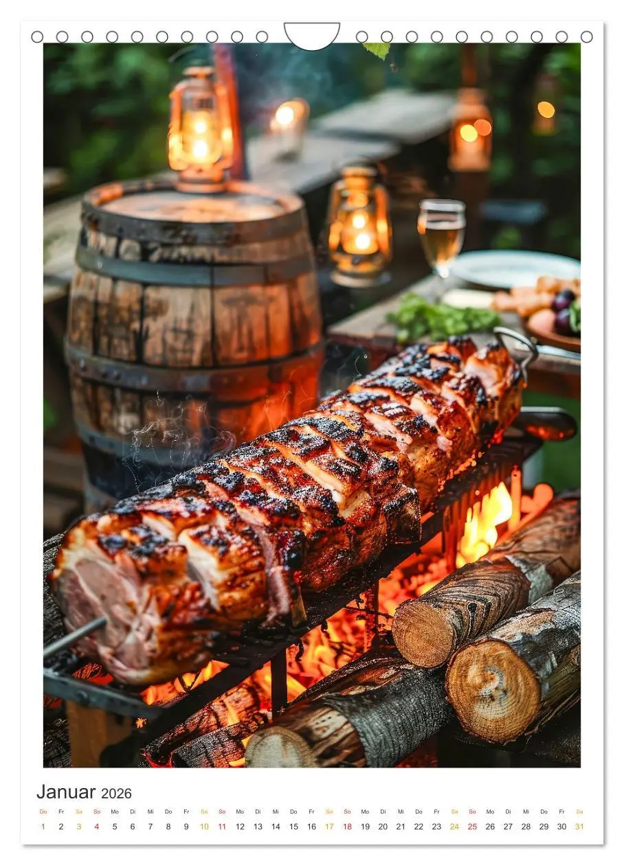 Bild: 9783516264128 | Food BBQ - Deftiges aus der Gourmet-Küche (Wandkalender 2026 DIN A4...