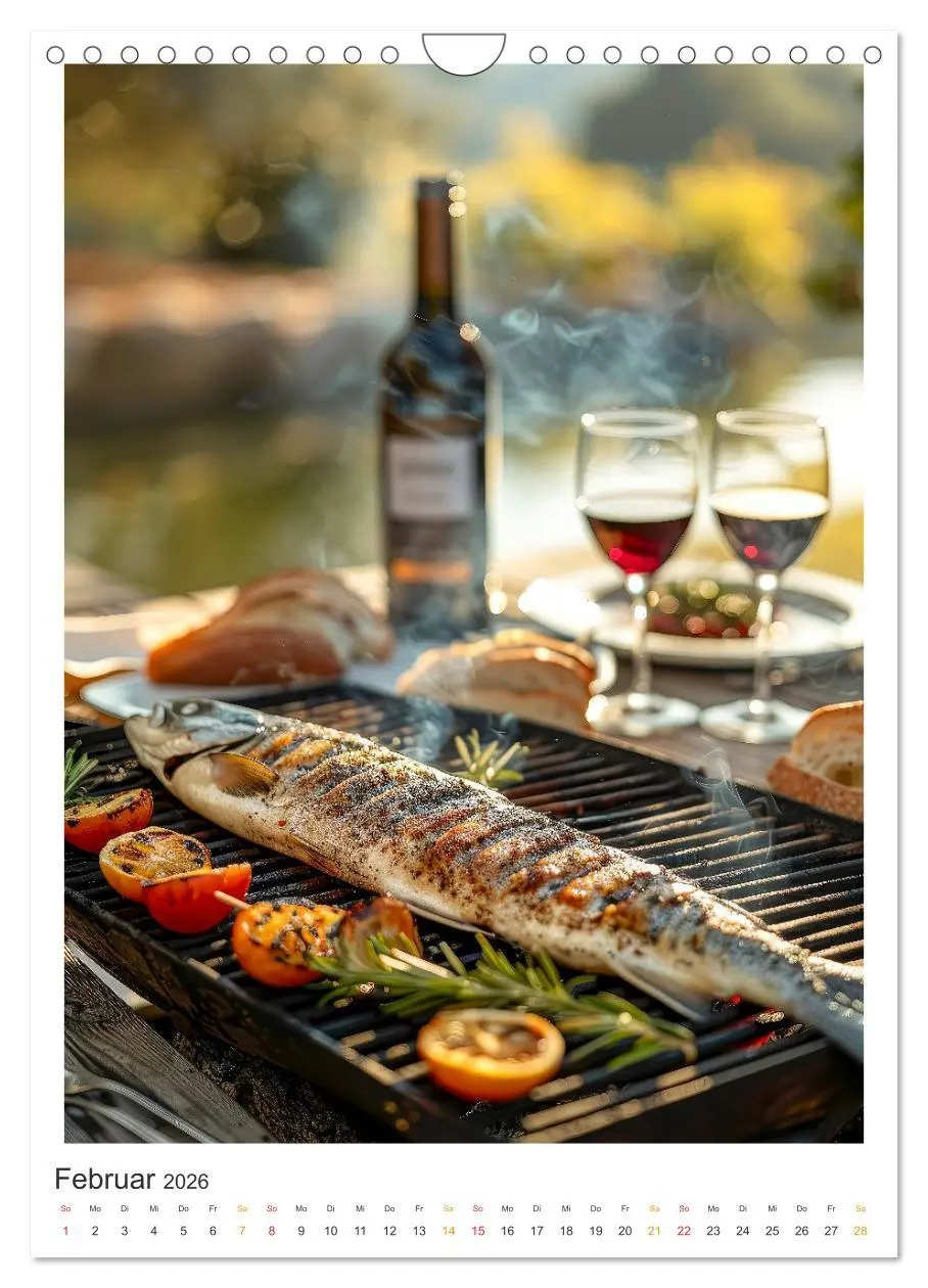 Bild: 9783516264128 | Food BBQ - Deftiges aus der Gourmet-Küche (Wandkalender 2026 DIN A4...