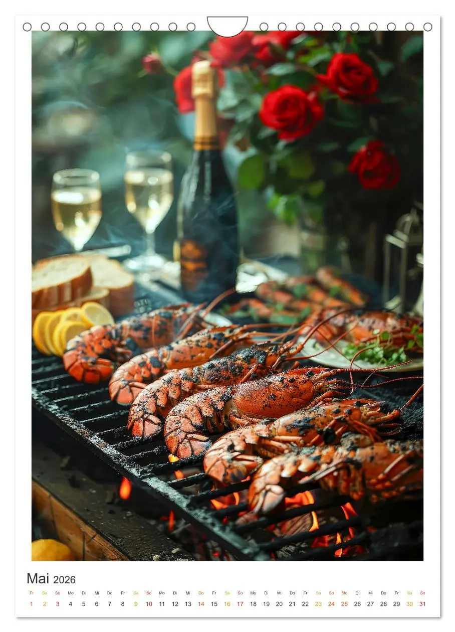 Bild: 9783516264128 | Food BBQ - Deftiges aus der Gourmet-Küche (Wandkalender 2026 DIN A4...