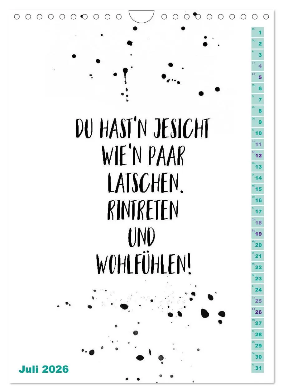 Bild: 9783516404128 | BERLINERISCH Lustige Sprüche (Wandkalender 2026 DIN A4 hoch),...