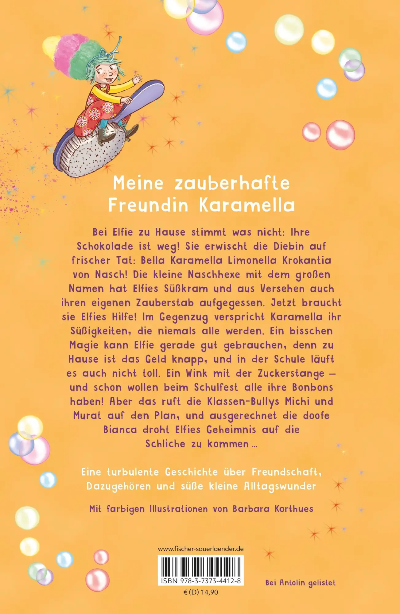 Rückseite: 9783737344128 | Bella Karamella - Achtung, zauberhafte Freundin! | Gundi Herget | Buch