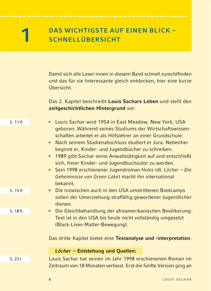 Bild: 9783129304228 | Löcher von Louis Sachar | Textanalyse und Interpretation | Sachar