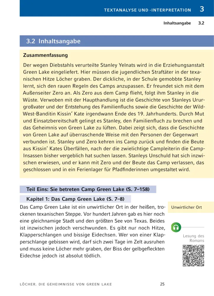Bild: 9783129304228 | Löcher von Louis Sachar | Textanalyse und Interpretation | Sachar