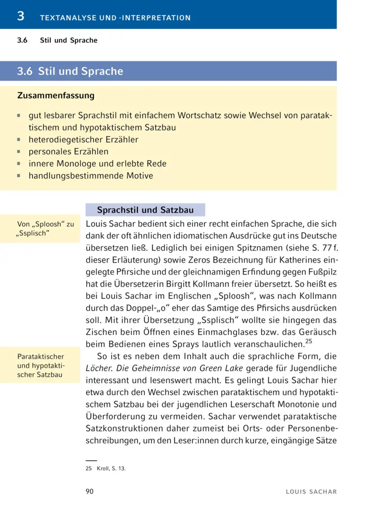 Bild: 9783129304228 | Löcher von Louis Sachar | Textanalyse und Interpretation | Sachar