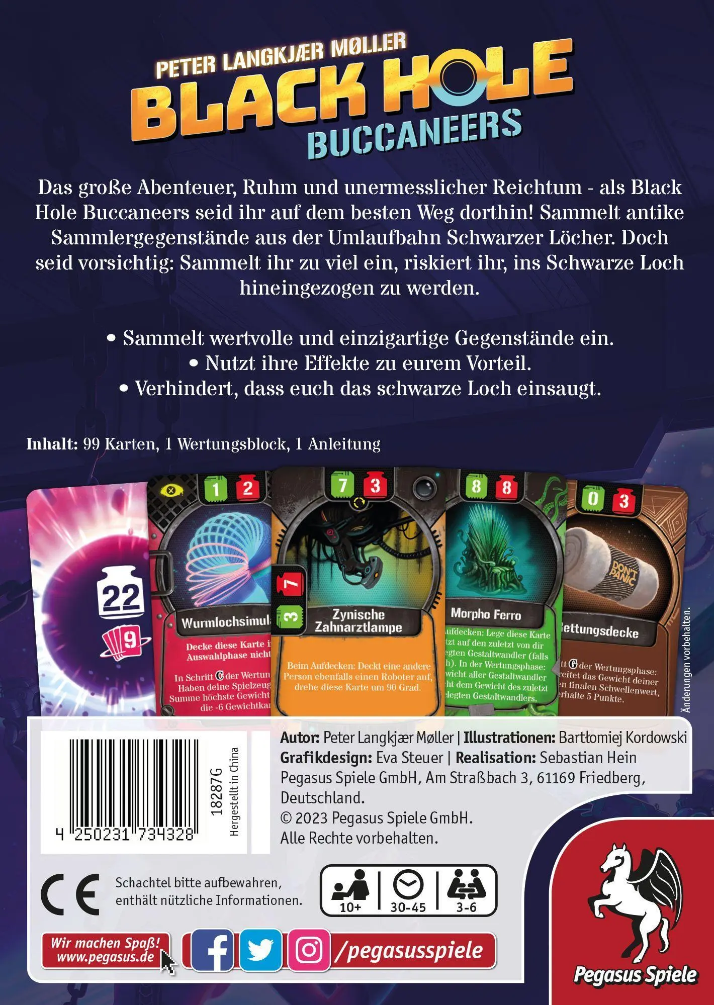 Bild: 4250231734328 | Black Hole Buccaneers | Peter Langkjær Møller | Spiel | Brettspiel