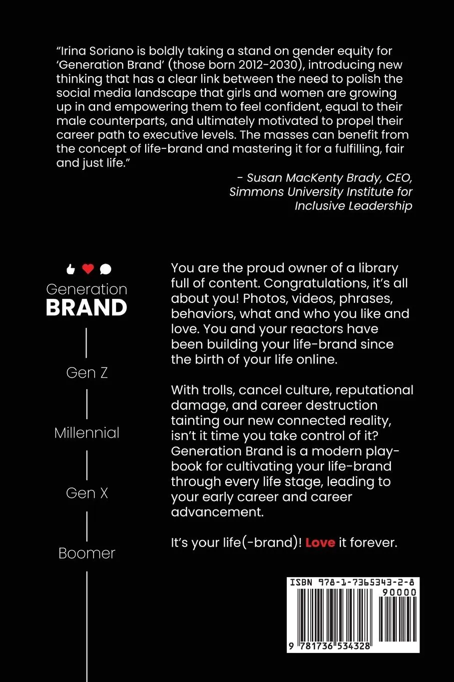Rückseite: 9781736534328 | Generation Brand | Irina Soriano | Taschenbuch | Englisch | 2021