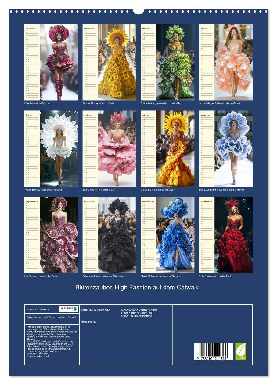 Bild: 9783516244328 | Blütenzauber. High Fashion auf dem Catwalk (hochwertiger Premium...