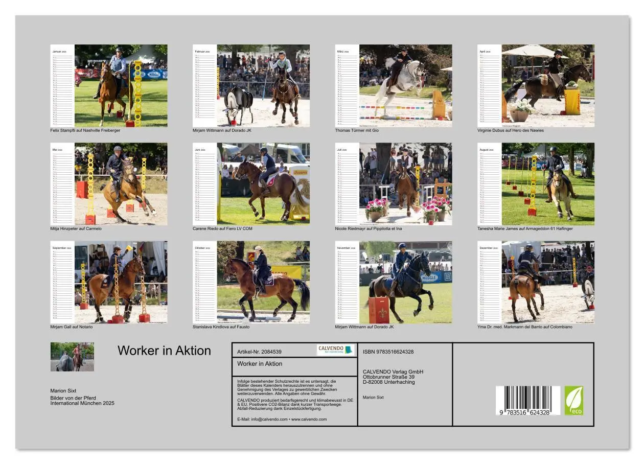 Bild: 9783516624328 | Worker in Aktion (Wandkalender 2026 DIN A3 quer), CALVENDO...