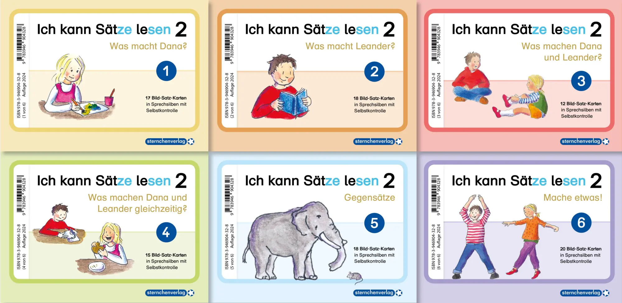 Cover: 9783946904328 | Ich kann Sätze lesen Teil 2 in Silbenschreibweise mit Dana und Leander