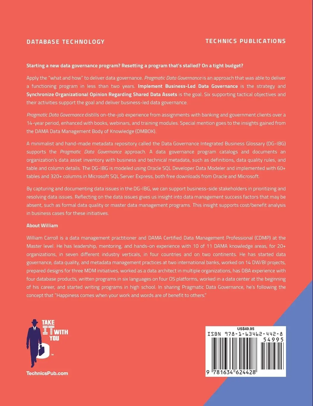 Rückseite: 9781634624428 | Pragmatic Data Governance | William Carroll | Taschenbuch | Englisch