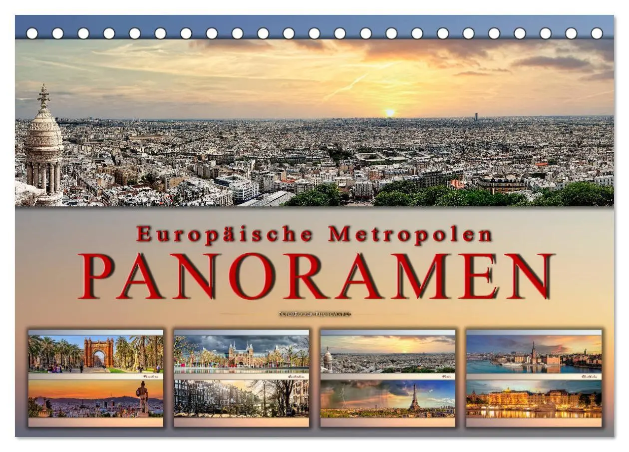Cover: 9783457694428 | Europäische Metropolen - Panoramen (Tischkalender 2026 DIN A5...