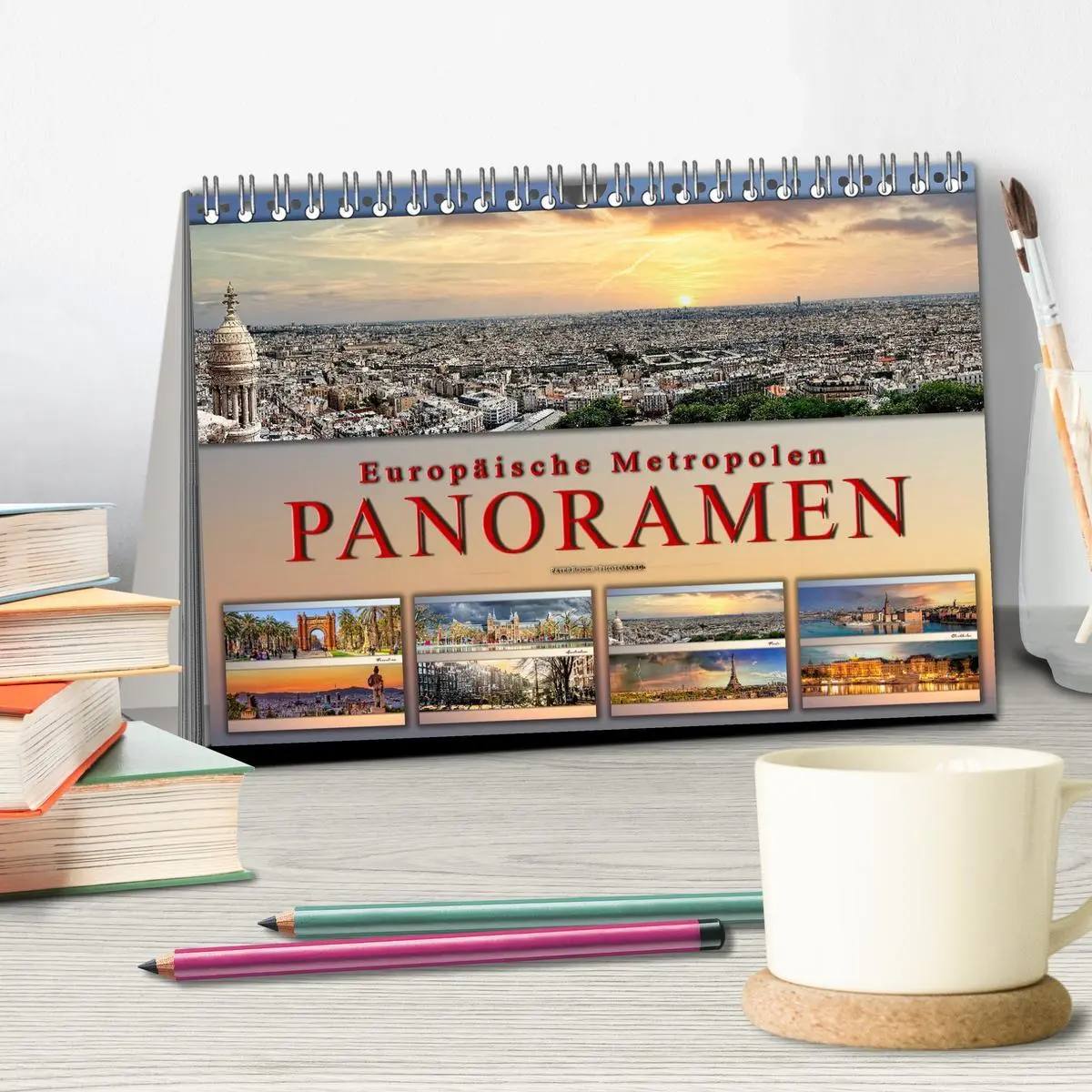 Bild: 9783457694428 | Europäische Metropolen - Panoramen (Tischkalender 2026 DIN A5...