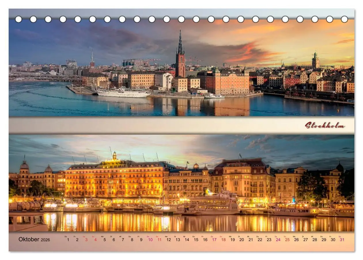 Bild: 9783457694428 | Europäische Metropolen - Panoramen (Tischkalender 2026 DIN A5...