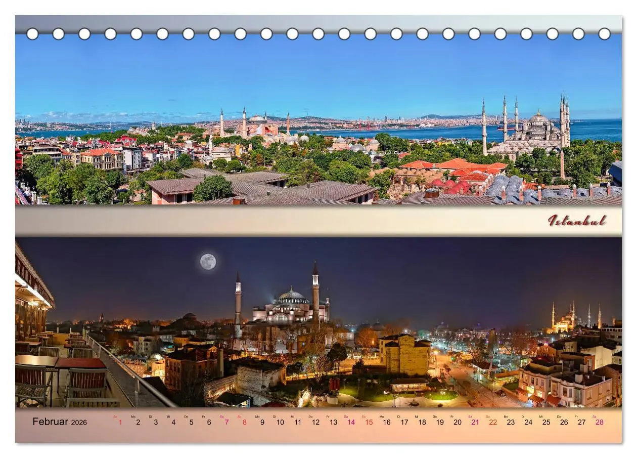Bild: 9783457694428 | Europäische Metropolen - Panoramen (Tischkalender 2026 DIN A5...